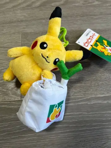 포켓몬 센터 봉제 인형 에코백 피카피카마트 피카츄