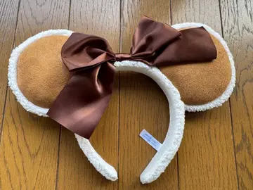 [ 묶음 판매 ] 미키 귀 머리띠 브라운 리본 오즈왈드