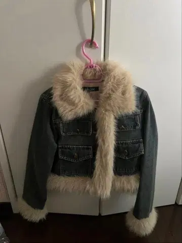 퍼가 달린 데님 자켓 셋업