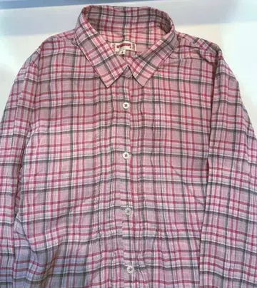 McGREGOR 핑크 체크 무늬 긴팔 셔츠 9호