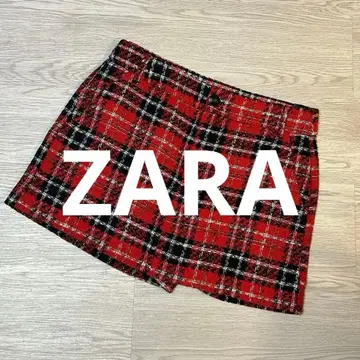 즉시 구매 OK ZARA/숏/미니 스커트/체크/M/766