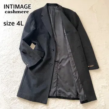 새상품급 INTIMAGE 체스터 코트 캐시미어 차콜 그레이 4L
