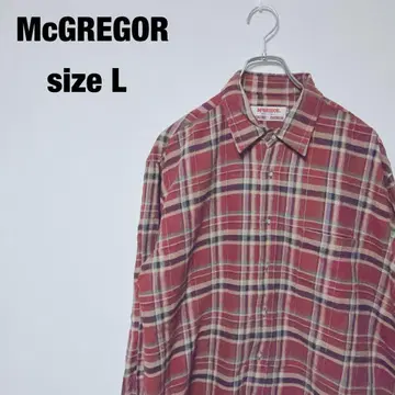McGREGOR 체크 무늬 플란넬 셔츠 L