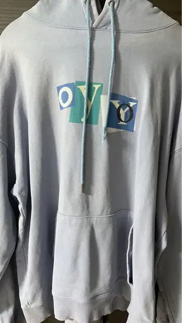 OY 후드티 스카이블루 곰 베어 후드 맨투맨