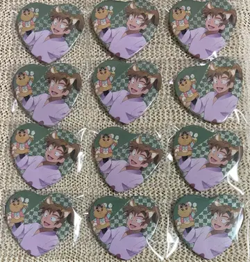 닌타마 란타로 난자타운 젠포지 잇사쿠 하트 캔뱃지