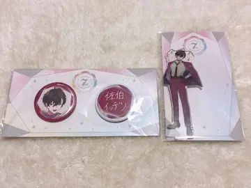 사에키 잇테츠 아크릴 스탠드 캔뱃지 세트