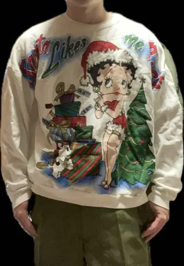 90's 베티짱 맨투맨 크리스마스