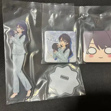 하스노소라 [무라노 사야카] 2세트 아크릴 스탠드 캔뱃지