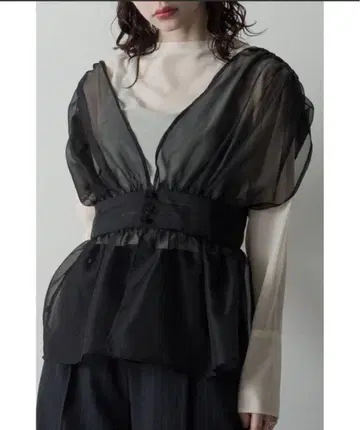 시스루 뷔스티에 오간자 시스루 뷔스티에 블랙 리뮤 limue