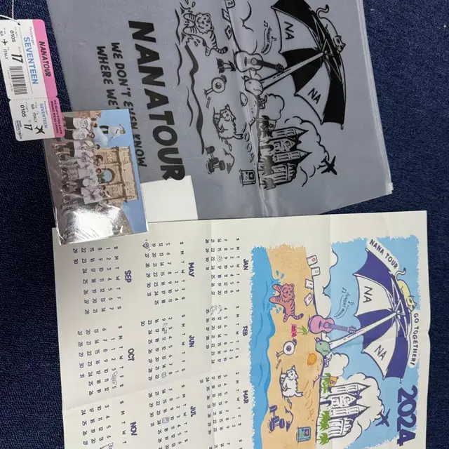 세븐틴 나나투어 호시 옷 포스터+엽서 (옷X)