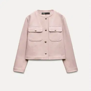 zara 포켓 소프트 자켓 핑크