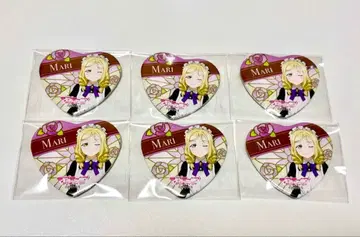 Aqours 오하라 마리 하트형 캔뱃지 gigo 메이드 러브 라이브