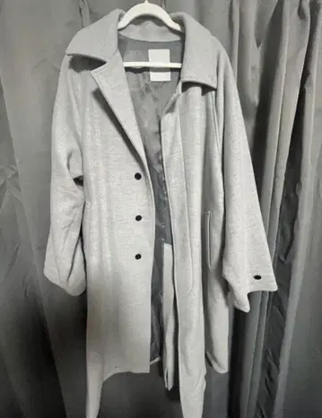 Alcindor Materials 그레이 체스터 코트 겨울 의류