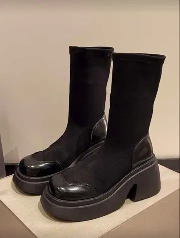 블랙 하이힐 부츠 쉬인 SHEIN CN 36 JP 23