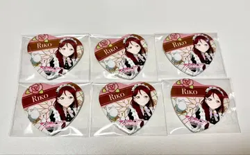 Aqours 사쿠라우치 리코 하트형 캔뱃지 gigo 메이드 러브 라이브