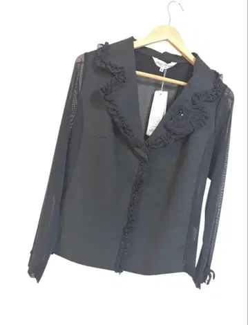 슈퍼 뷰티 파워 메쉬 소재 절개 테일러드 자켓 44