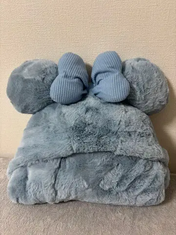 디즈니 4way 후드 부착 담요 케이프 판초 미키 미니