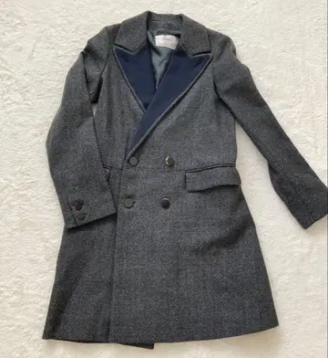HAUTE 울 그레이 코트