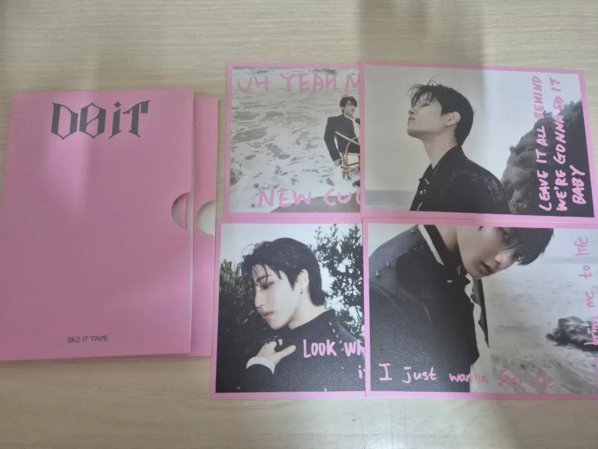 skz do it two version postcard changbin han seungmin i.n