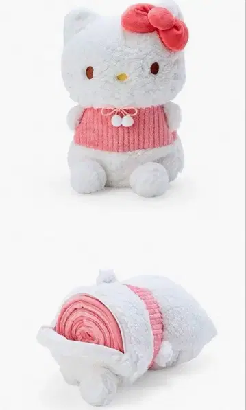 헬로키티 봉제 인형 담요