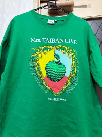 Mrs. GREEN APPLE TAIBAN LIVE 셔츠