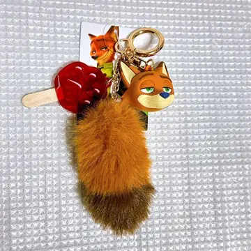 시마무라 닉 주토피아 입체 참 키링 꼬리