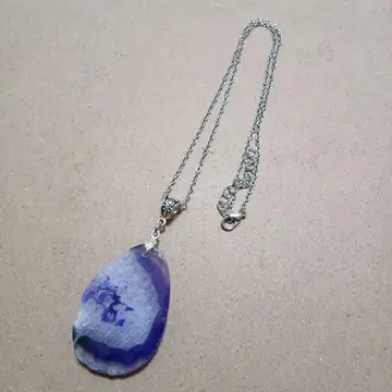 마노 슬라이스 목걸이