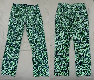 Bernhard Willhelm 벨른하르트 네온 제브라 패턴 팬츠