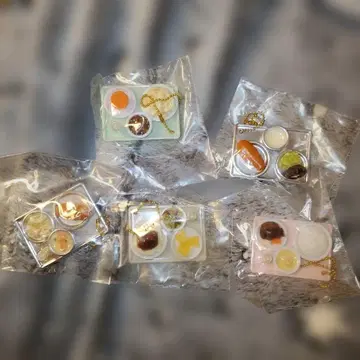 가챠 초등학교 급식 전 5종류 세트 미개봉