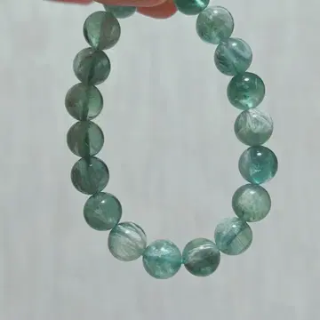 블루그린 엔젤 페더 플로라이트 팔찌