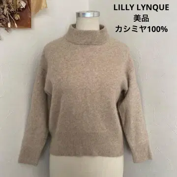 새상품급 LILLY LYNQUE 캐시미어 100% 터틀 니트 기모 M