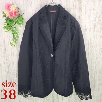 [ 아마카 ] 테일러드 자켓 심플 포멀 자수 레이스 페미닌