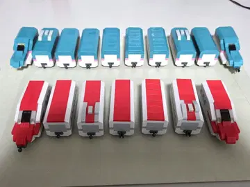 [ 조립 완료 ] 다이소 푸치 블록 하야부사+코마치 17량