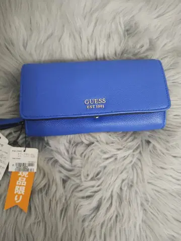 GUESS 파랑 장지갑 택 포함 새상품