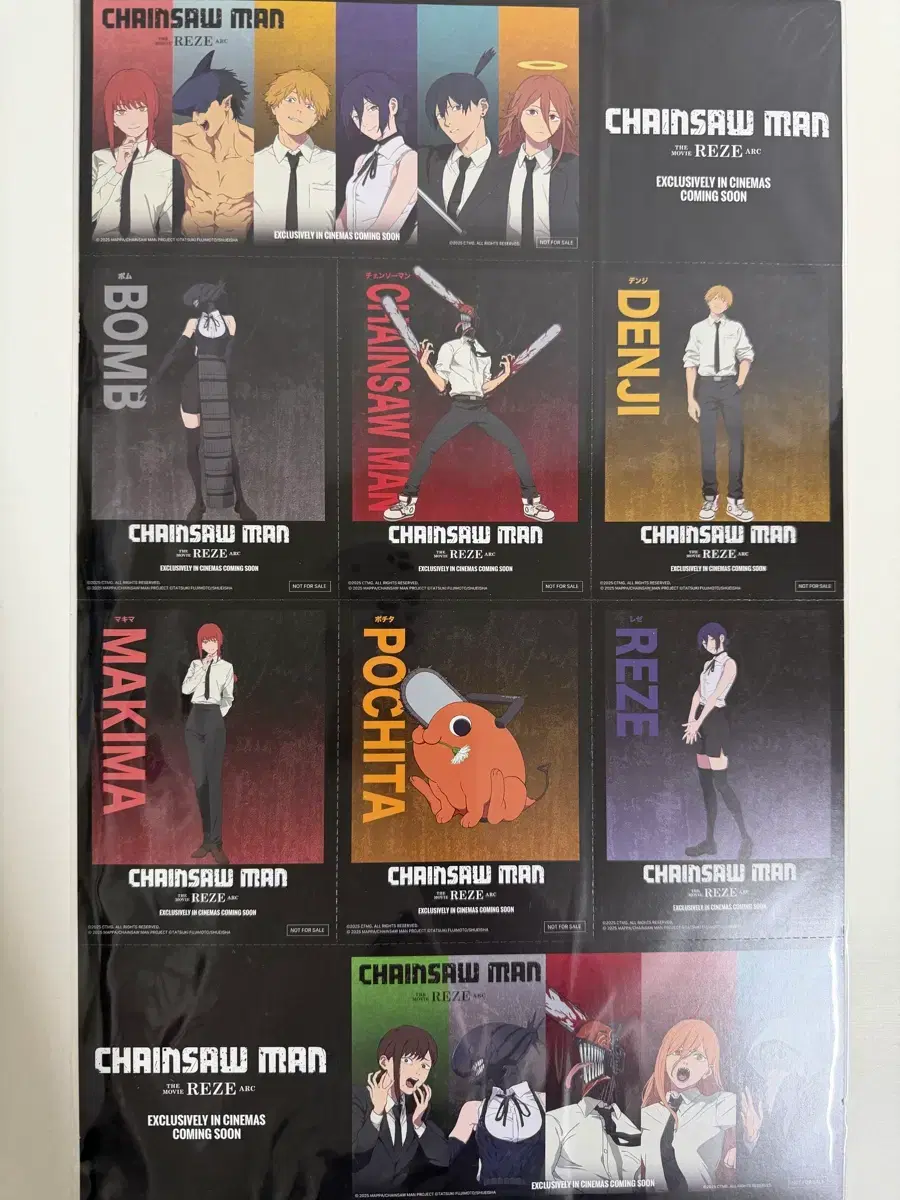 Chainsaw Man Reze Arc Signature Art Card 1st Week Pre-order Benefit