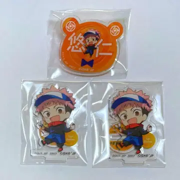 주술회전 x 롤 아이스크림팩토리 네임 배지 아크릴 스탠드 이타도리 유우지