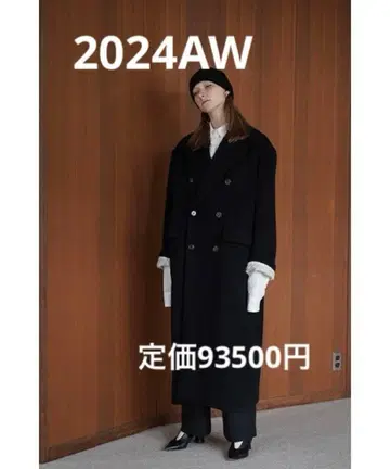 CLANE 클라네 피크드 라펠 오버 롱 코트