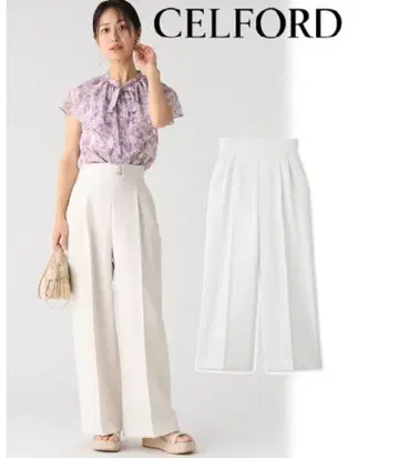 2024 봄/여름 CELFORD (셀포드) 턱 와이드 팬츠