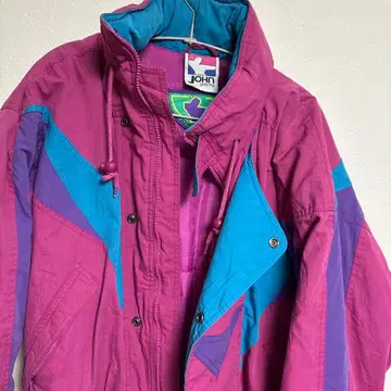 John Smith 멀티 컬러 후드 부착 나일론 자켓