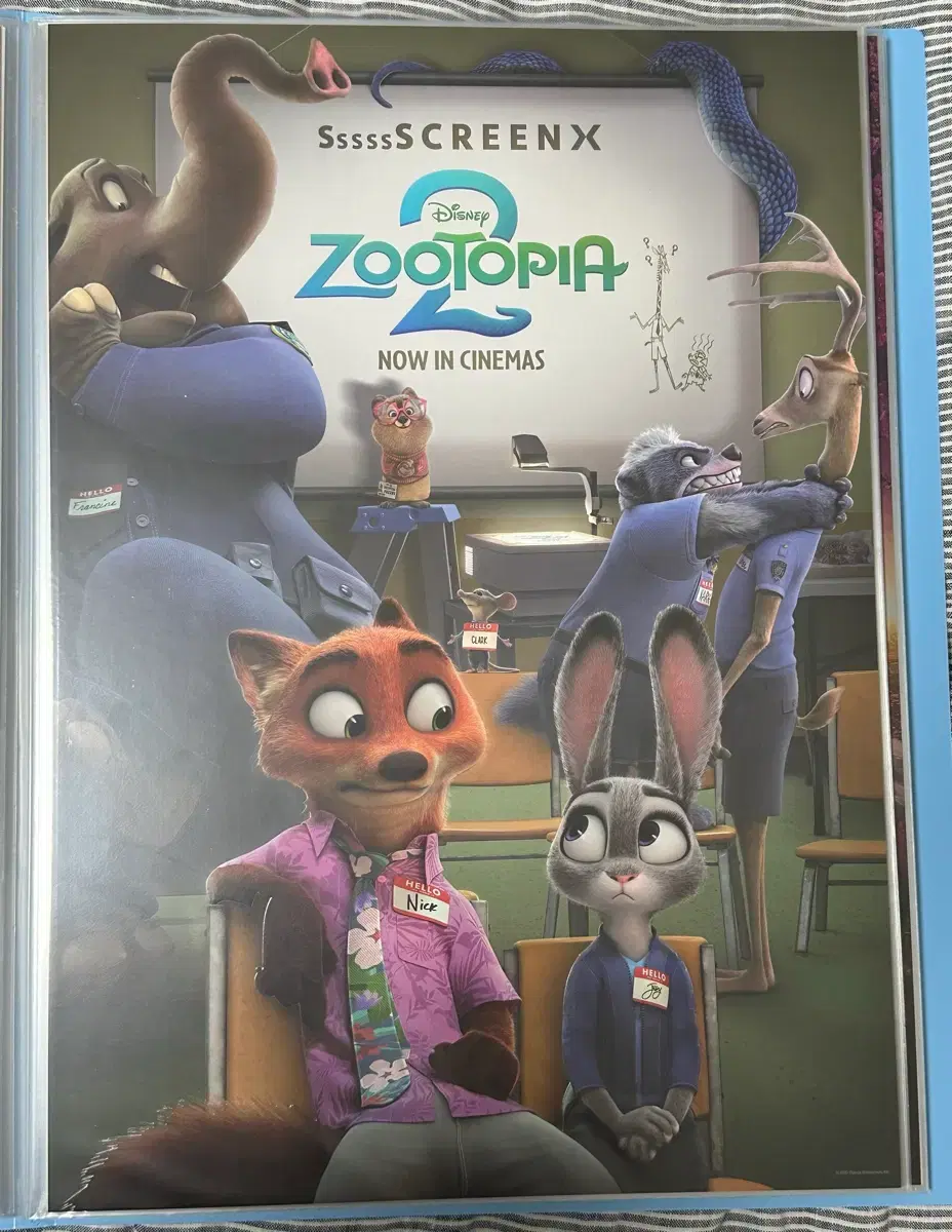 Zootopia 2 ScreenX poster + CGV poster (flawed) bulk