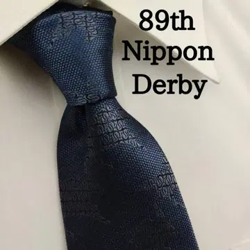 일본 더비 고급 실크 넥타이 올 패턴 (경마) 그레이