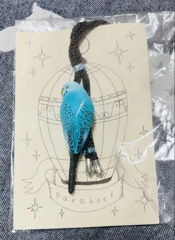 파란색 사랑앵무 루프 타이