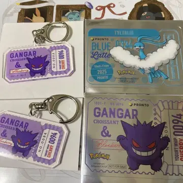 프로토 포켓몬 아크릴 키링 클리어 카드 겐가르 칠타리스