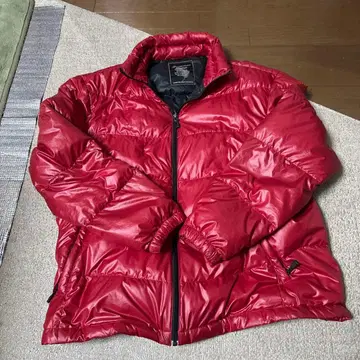 빨간색 다운 자켓 4엘 중고