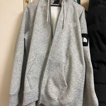 THE NORTH FACE 그레이 풀 집업 후드티 L