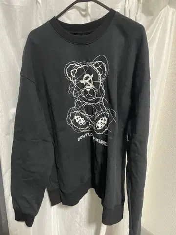 OY 곰 자수 블랙 트레이닝복