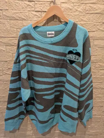 [ 콜라보 ] 텟짱 x 9090 타이거 패턴 니트