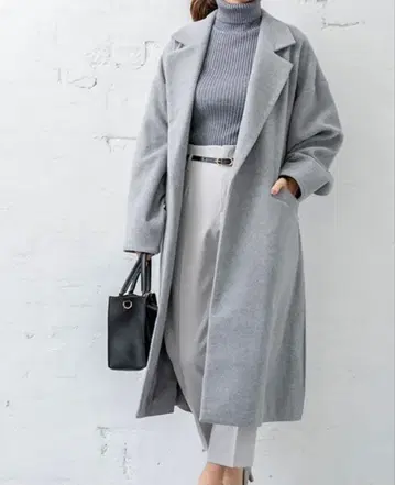 여성용 오버 롱 코트