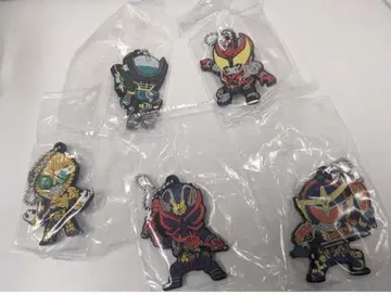 5종 세트 가면라이더 레전드 라이더 캡슐 러버 마스코트 4