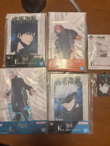 주술회전 아크릴 스탠드 E F I K 6개 세트